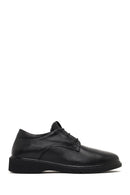 Women's Black Lace-up Leather Masculine Shoe | Derimod Women's Black Lace-up Leather Masculine Shoe | Derimod