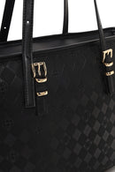 Woman Black Printed Shoulder Bag | Derimod Woman Black Printed Shoulder Bag | Derimod
