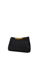 Woman Black Printed Clutch Bag | Derimod Woman Black Printed Clutch Bag | Derimod