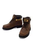 Caterpillar Men's Copper Colorado Nubuck Leather Boots | Derimod Caterpillar Men's Copper Colorado Nubuck Leather Boots | Derimod