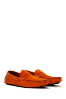 Erkek Turuncu Süet Deri Loafer | Derimod Erkek Turuncu Süet Deri Loafer | Derimod