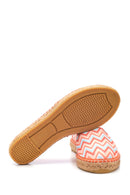 Women's Orange Wicker Sole Colorful Espadrille | Derimod Women's Orange Wicker Sole Colorful Espadrille | Derimod