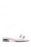 Women's Stoned Transparent Slippers | Derimod Women's Stoned Transparent Slippers | Derimod