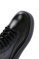 Women's Black Leather Platform Boots | Derimod Women's Black Leather Platform Boots | Derimod