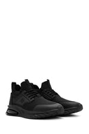 Erkek Siyah Bağcıklı Kumaş Sneaker | Derimod Erkek Siyah Bağcıklı Kumaş Sneaker | Derimod