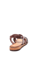 Women's Brown Leather Bodrum Sandals | Derimod Women's Brown Leather Bodrum Sandals | Derimod