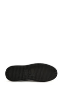 Erkek Siyah Bağcıklı Deri Sneaker | Derimod Erkek Siyah Bağcıklı Deri Sneaker | Derimod