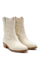 Women's Leather Cowboy Boots | Derimod Women's Leather Cowboy Boots | Derimod