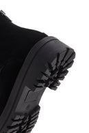 Women's Black Zippered Suede Leather Chelsea Boots | Derimod Women's Black Zippered Suede Leather Chelsea Boots | Derimod