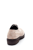 Women's Suede Leather Oxford Shoes | Derimod Women's Suede Leather Oxford Shoes | Derimod
