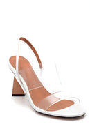 Women's Transparent Strappy Heeled Sandals | Derimod Women's Transparent Strappy Heeled Sandals | Derimod