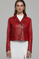 Amore Women's Leather Jacket | Derimod Amore Women's Leather Jacket | Derimod