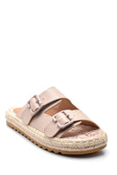 Women's Straw Sole Casual Slippers | Derimod Women's Straw Sole Casual Slippers | Derimod
