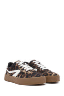 Kadın Leopar Bağcıklı Kalın Tabanlı Sneaker | Derimod Kadın Leopar Bağcıklı Kalın Tabanlı Sneaker | Derimod
