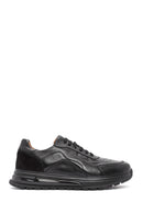 Men's Black Lace-up Leather Sneaker | Derimod Men's Black Lace-up Leather Sneaker | Derimod