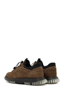 Men's Mink Lace-Up Nubuck Leather Casual Shoes | Derimod Men's Mink Lace-Up Nubuck Leather Casual Shoes | Derimod