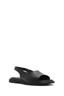 Women's Black Leather Sandals | Derimod Women's Black Leather Sandals | Derimod