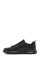 Erkek Siyah Bağcıklı Deri Sneaker | Derimod Erkek Siyah Bağcıklı Deri Sneaker | Derimod