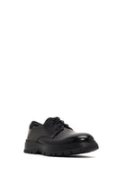Men's Black Lace-Up Thick-Soled Leather Casual Shoe | Derimod Men's Black Lace-Up Thick-Soled Leather Casual Shoe | Derimod