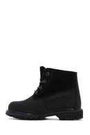 Caterpillar Women's Black Vermont Fur Nubuck Leather Boots | Derimod Caterpillar Women's Black Vermont Fur Nubuck Leather Boots | Derimod