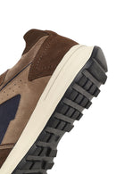 Erkek Kahverengi Bağcıklı Deri Sneaker | Derimod Erkek Kahverengi Bağcıklı Deri Sneaker | Derimod