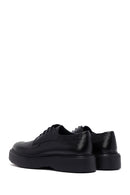 Men's Black Lace-Up Thick-Soled Leather Casual Shoes | Derimod Men's Black Lace-Up Thick-Soled Leather Casual Shoes | Derimod