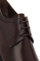 Men's Brown Laced Leather Classic Shoes | Derimod Men's Brown Laced Leather Classic Shoes | Derimod