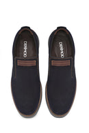 Erkek Lacivert Nubuk Deri Casual Loafer | Derimod Erkek Lacivert Nubuk Deri Casual Loafer | Derimod