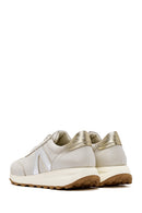 Women's Beige Lace-up Leather Sneaker | Derimod Women's Beige Lace-up Leather Sneaker | Derimod