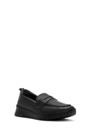 Kadın Siyah Deri Comfort Loafer | Derimod Kadın Siyah Deri Comfort Loafer | Derimod