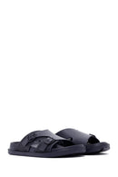 Men's Navy Blue Slippers | Derimod Men's Navy Blue Slippers | Derimod