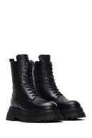 Women's Black Leather Boots | Derimod Women's Black Leather Boots | Derimod