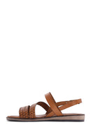 Women's Tan Ankle Strap Leather Bodrum Sandals | Derimod Women's Tan Ankle Strap Leather Bodrum Sandals | Derimod