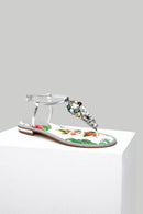 Women's Stone Detailed Sandals | Derimod Women's Stone Detailed Sandals | Derimod