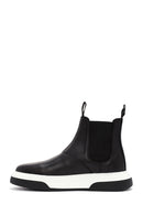 Men's Black Thick Sole Leather Casual Chelsea Boots | Derimod Men's Black Thick Sole Leather Casual Chelsea Boots | Derimod