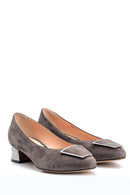 Women's Suede Leather Heeled Shoes | Derimod Women's Suede Leather Heeled Shoes | Derimod