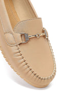 Kadın Bej Tokalı Loafer | Derimod Kadın Bej Tokalı Loafer | Derimod