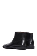 Men's Black Zippered Leather Classic Boots | Derimod Men's Black Zippered Leather Classic Boots | Derimod
