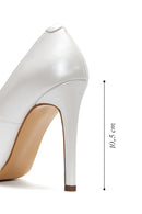 Kadın Beyaz Deri Stiletto | Derimod Kadın Beyaz Deri Stiletto | Derimod