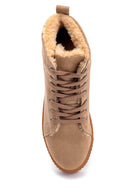 Women's Suede Fur Detailed Boots | Derimod Women's Suede Fur Detailed Boots | Derimod