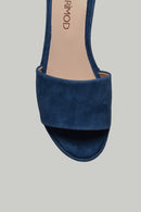 Wedge Heeled Suede Leather Women's Slippers | Derimod Wedge Heeled Suede Leather Women's Slippers | Derimod