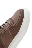 Erkek Bej Bağcıklı Kalın Tabanlı Süet Deri Sneaker | Derimod Erkek Bej Bağcıklı Kalın Tabanlı Süet Deri Sneaker | Derimod