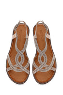 Woman Pink Stone Sandals | Derimod Woman Pink Stone Sandals | Derimod