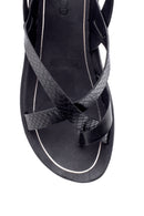 Women's Snakeskin Patterned Sandals | Derimod Women's Snakeskin Patterned Sandals | Derimod