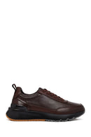 Erkek Kahverengi Bağcıklı Kalın Tabanlı Deri Sneaker | Derimod Erkek Kahverengi Bağcıklı Kalın Tabanlı Deri Sneaker | Derimod
