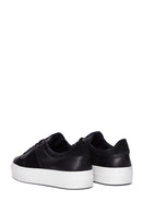Women's Black Leather Sneaker | Derimod Women's Black Leather Sneaker | Derimod
