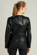 Marisa Women's Leather Jacket | Derimod Marisa Women's Leather Jacket | Derimod
