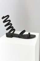 Black Gladiator Women's Sandals | Derimod Black Gladiator Women's Sandals | Derimod