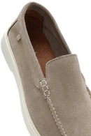 Men's Beige Suede Leather Casual Loafer | Derimod Men's Beige Suede Leather Casual Loafer | Derimod
