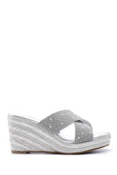 Women's Wedge Heeled Slippers | Derimod Women's Wedge Heeled Slippers | Derimod